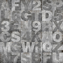 Factura LOFT STONE ALPHABET 2